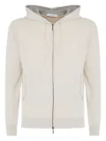 Cruciani zip-up hoodie - Neutrals
