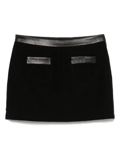 Casablanca open-weave tailored mini skirt