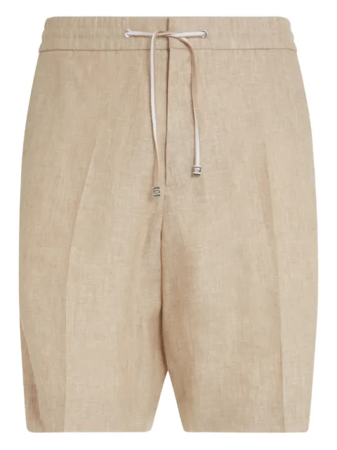 Brett Johnson Leinenshorts mit elastischem Bund