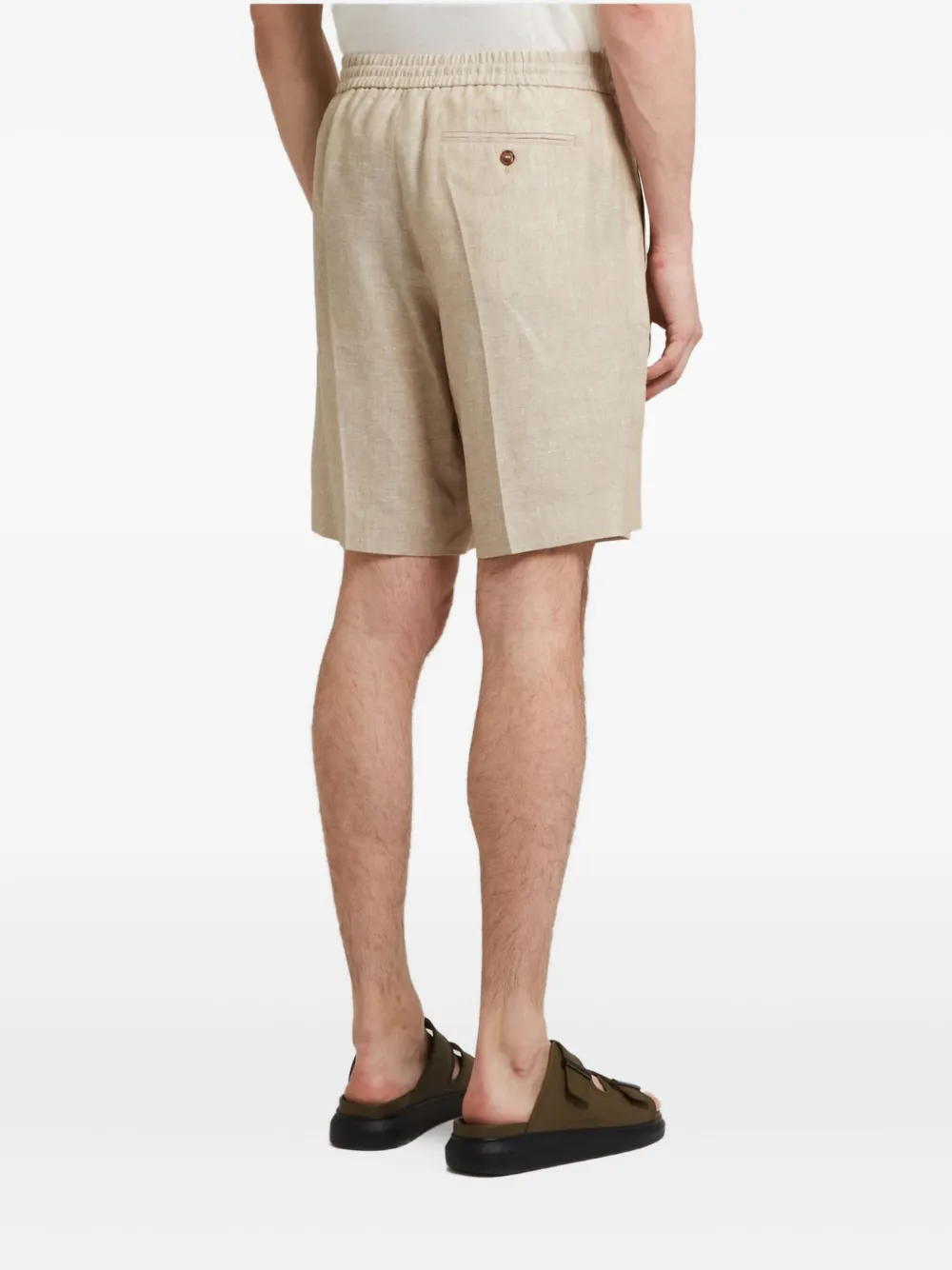 Brett Johnson Leinenshorts mit elastischem Bund | Shorts | Image 3