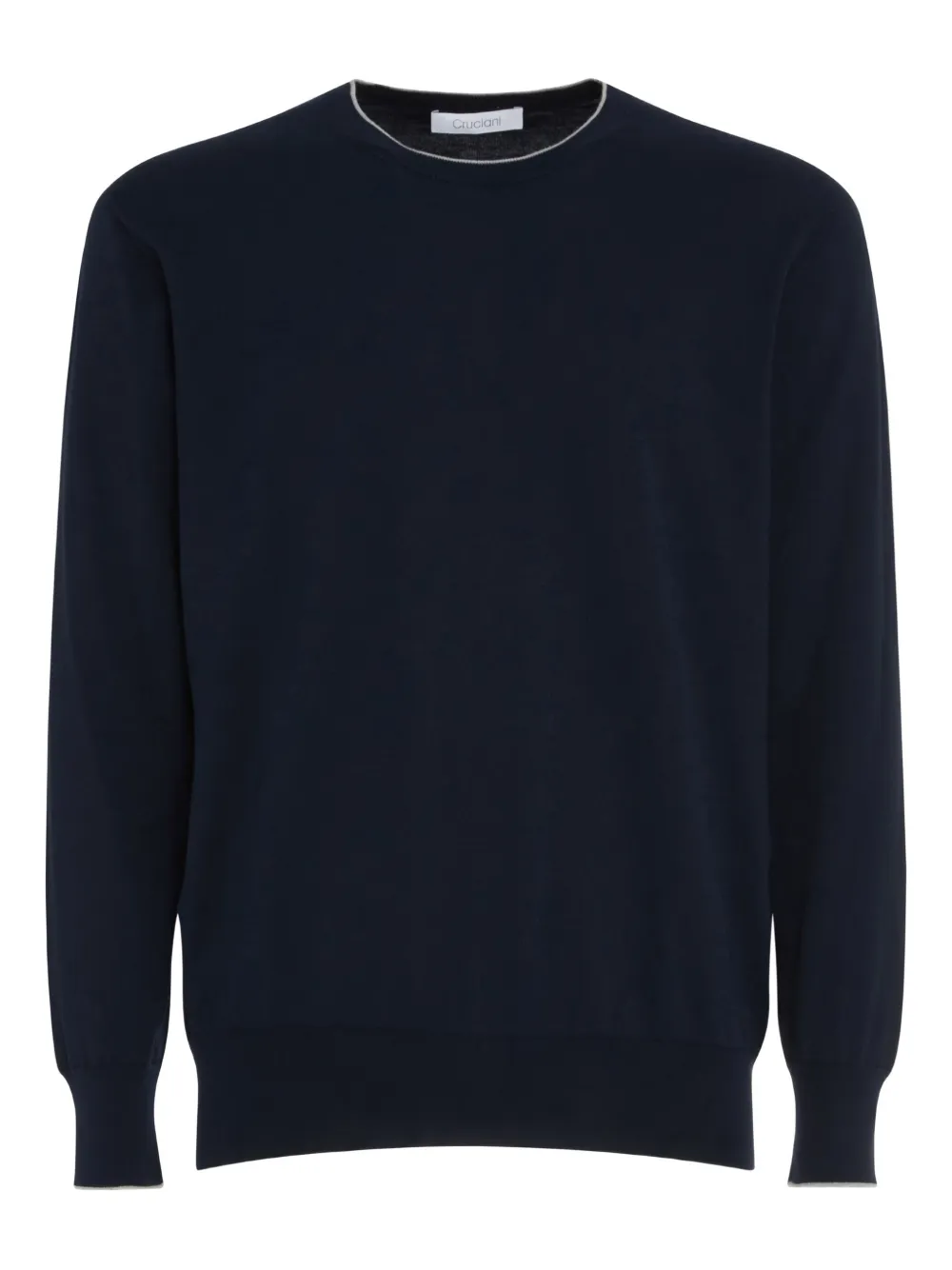 Cruciani crew-neck long-sleeve sweater | Blue | Image 1