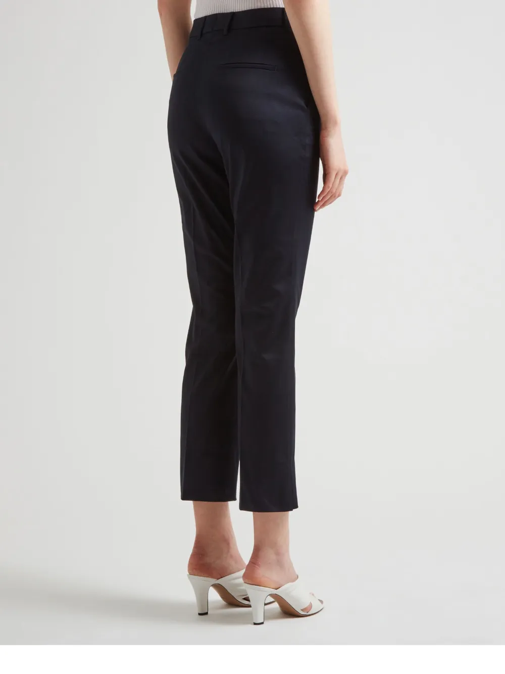 Incotex Cropped broek Blauw