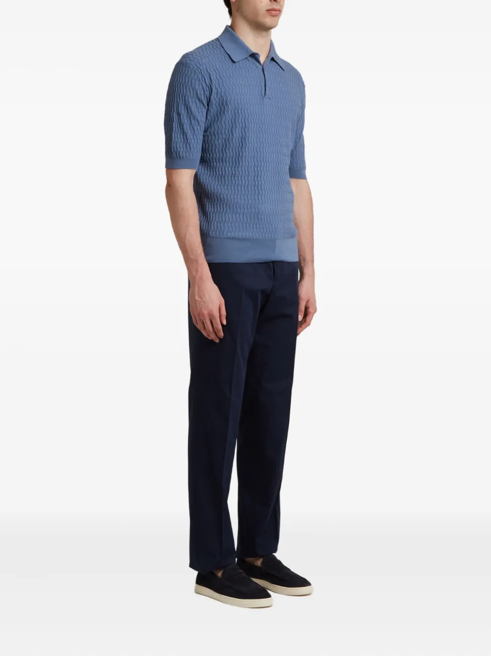 Cruciani textured polo shirt | Image 2