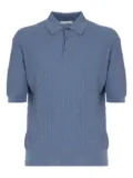 Cruciani textured polo shirt - Blue