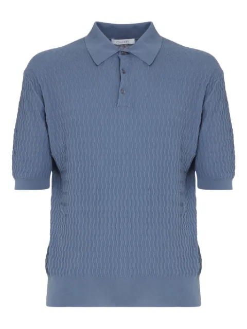 Cruciani textured polo shirt