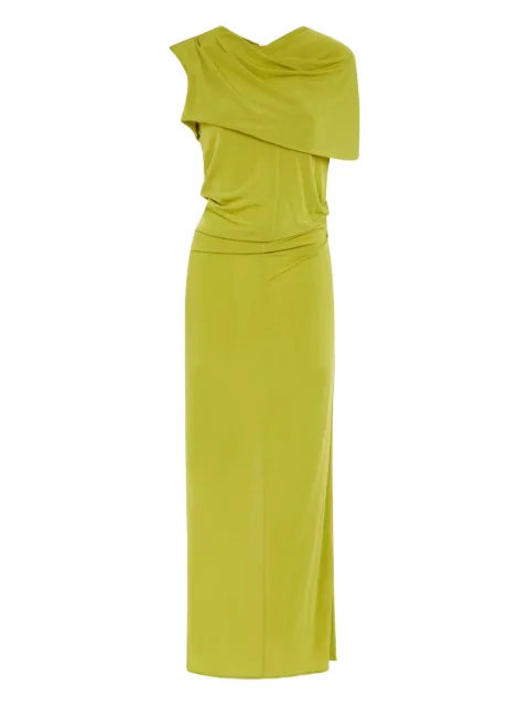 Magda Butrym draped cowl-neck dress