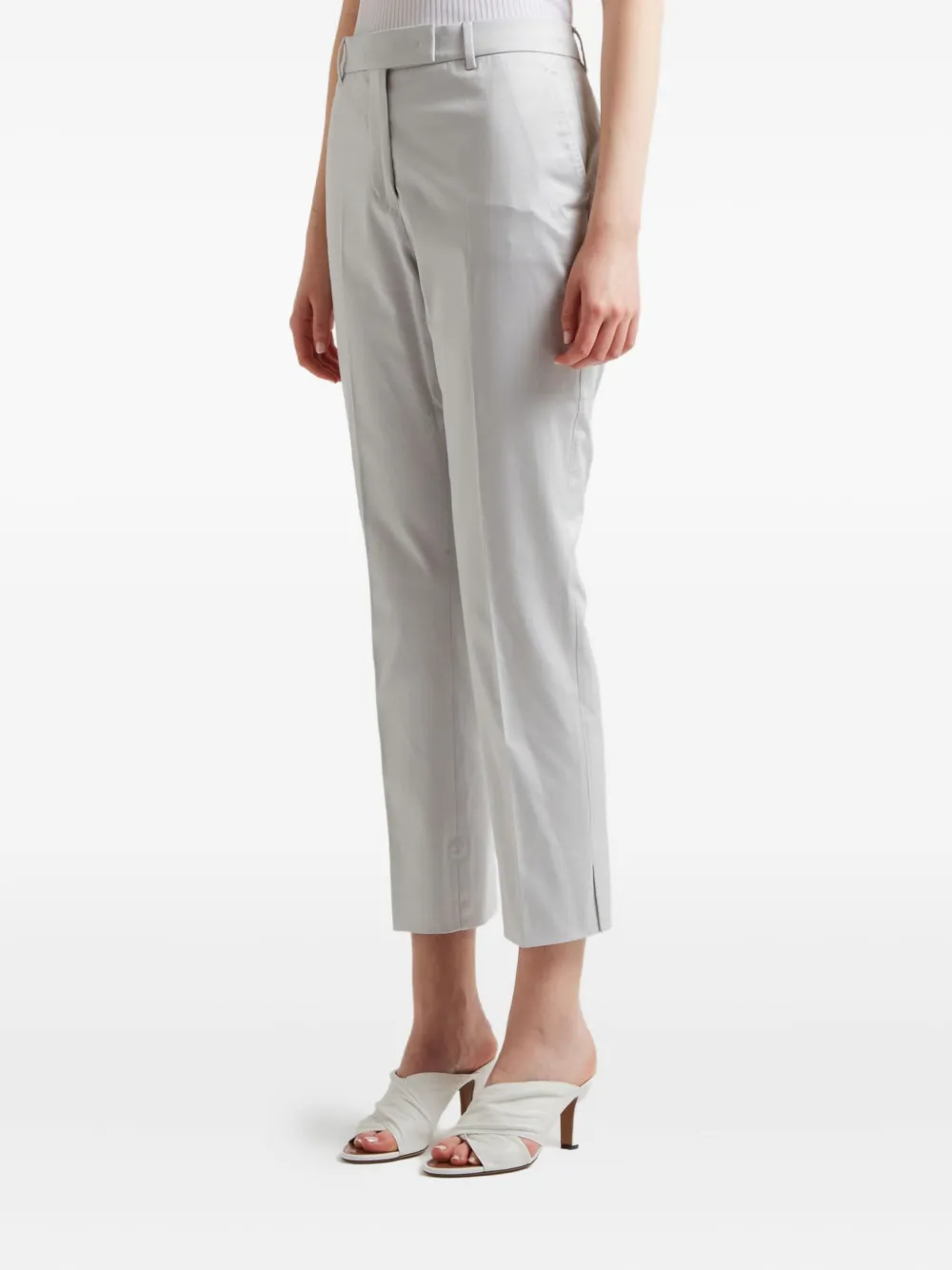 Incotex Broek met platte voorkant Grijs