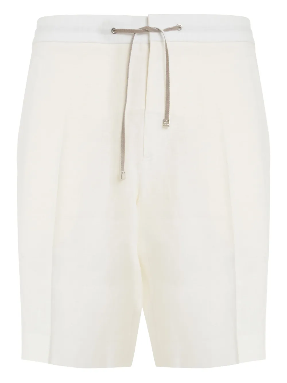 Brett Johnson pleated drawstring shorts | White | Image 1
