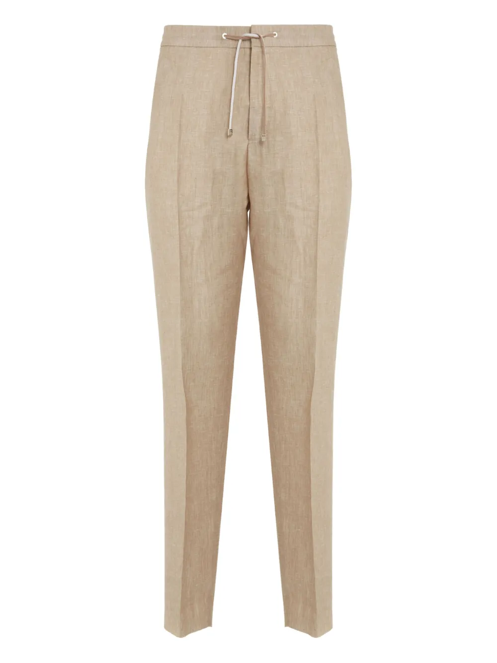 Brett Johnson elasticated-waist linen trousers - ニュートラル Brett Johnson elasticated-waist linen trousers - ニュートラル