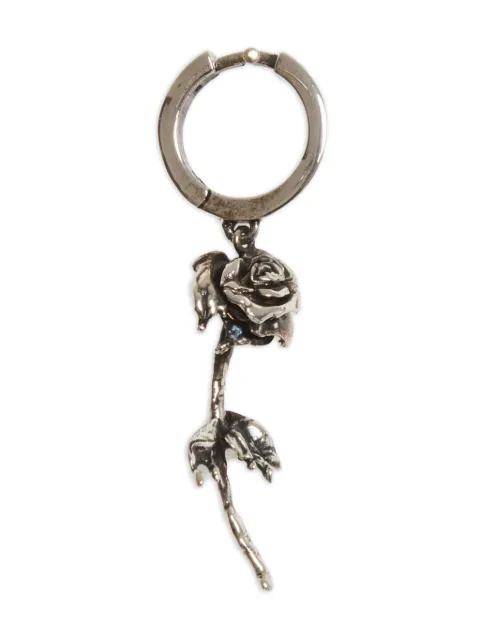 Alexander McQueen arracada con dije de rosa