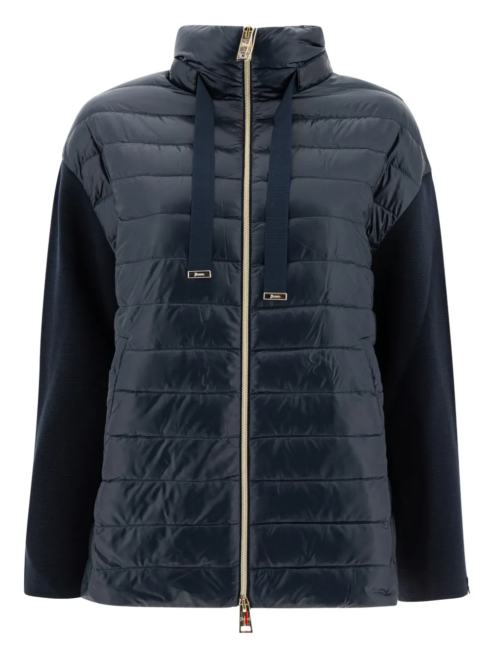Herno knitted-panels puffer jacket | Blue | Image 1