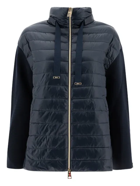 Herno knitted-panels puffer jacket