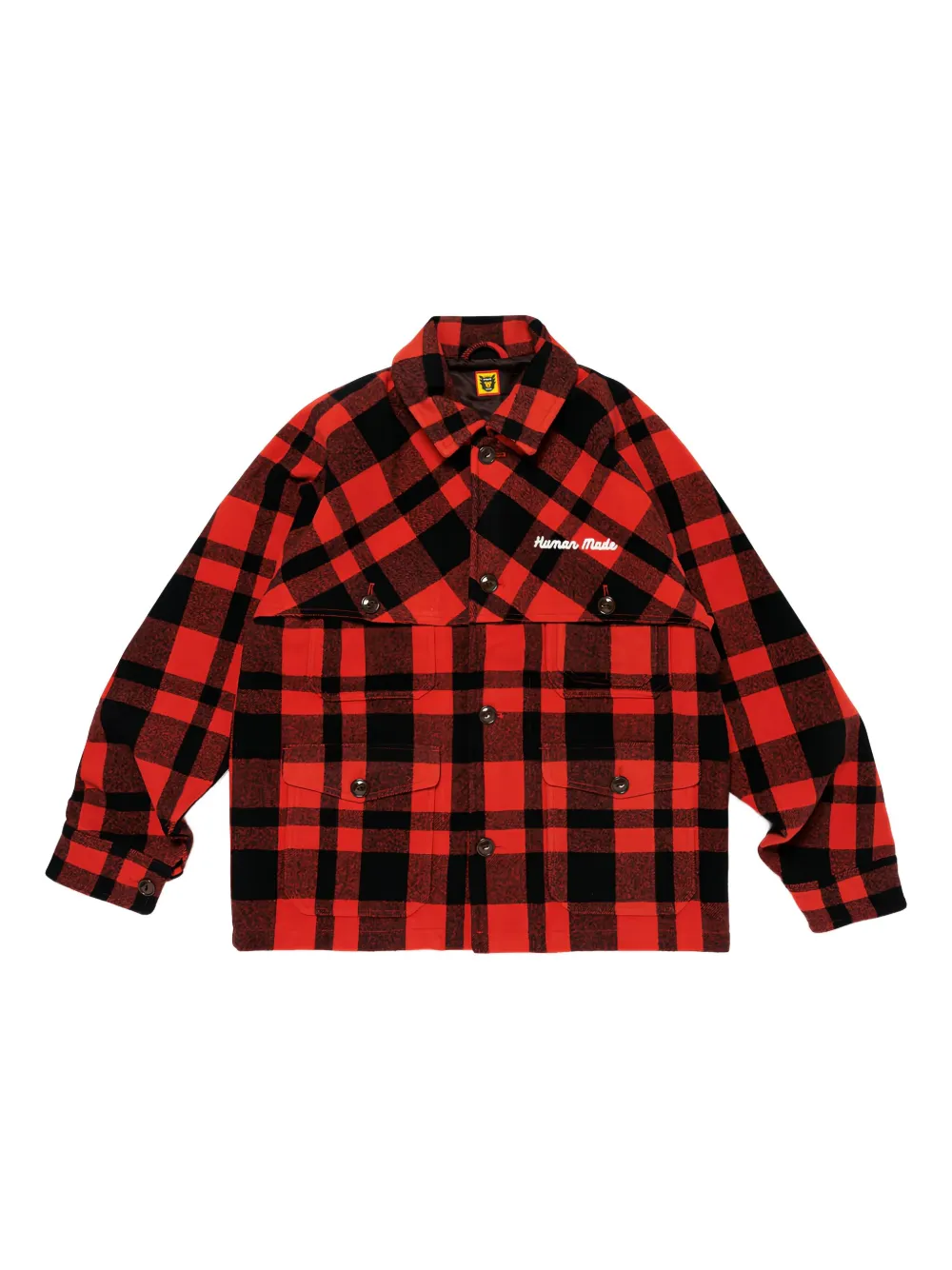 Human Made checked shirt jacket - レッド Human Made checked shirt jacket - レッド