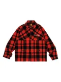 Human Made checked shirt jacket - Red