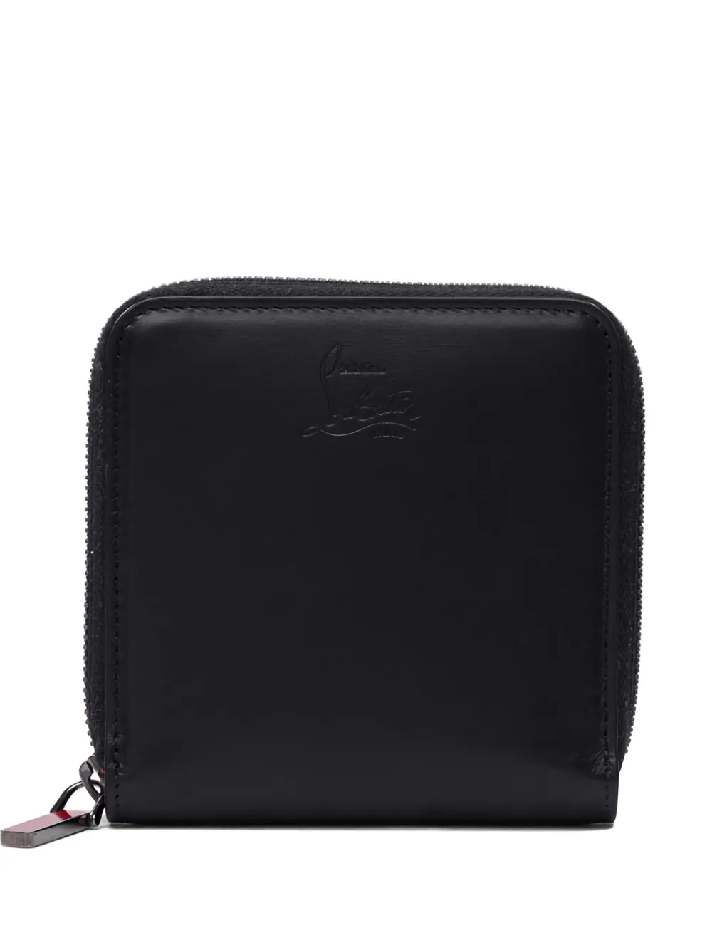 Christian Louboutin cartera de piel  con cierre en el contorno | negro | Image 1