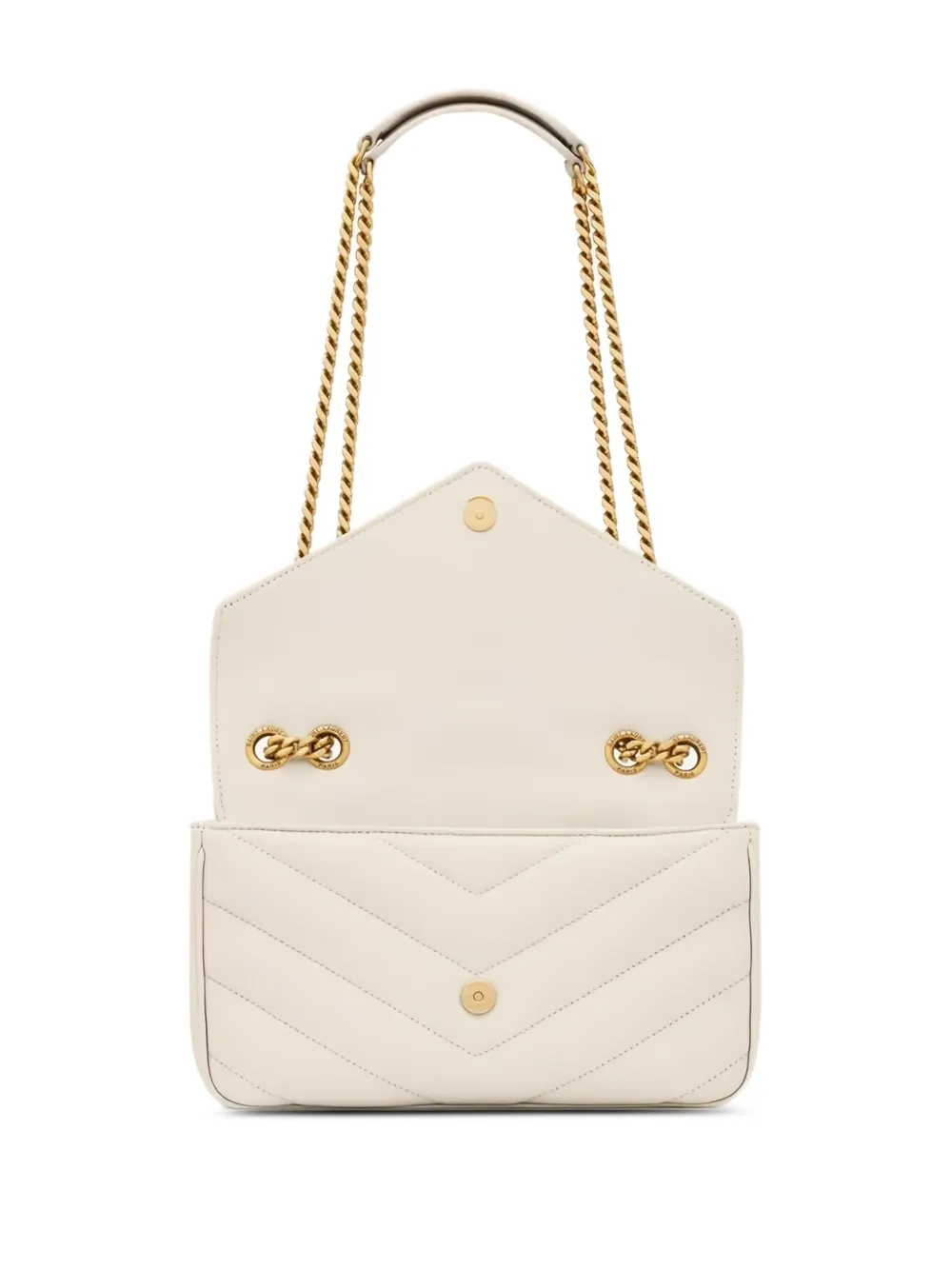 Saint Laurent Loulou schoudertas Beige
