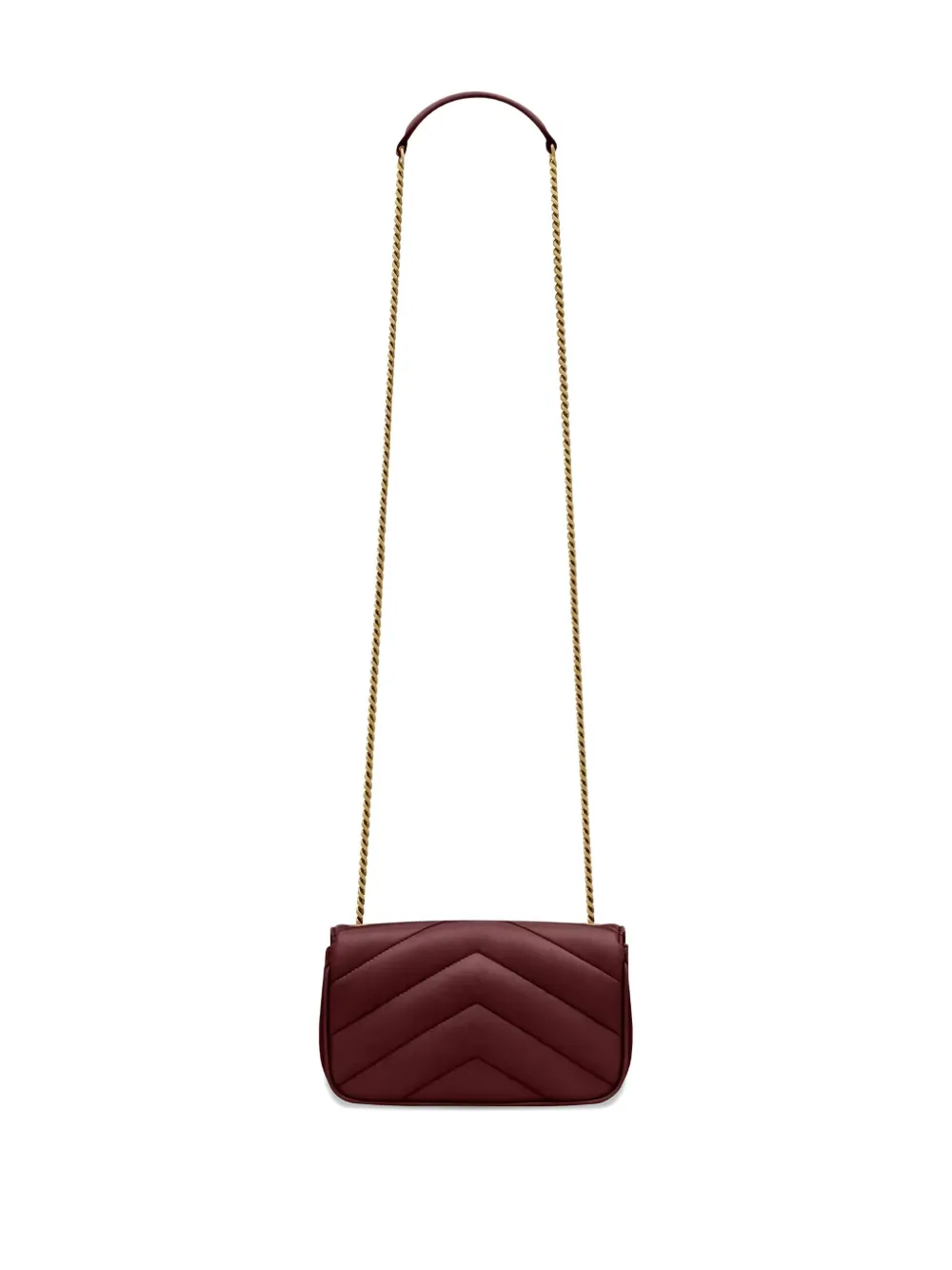 Saint Laurent Loulou kleine schoudertas Rood