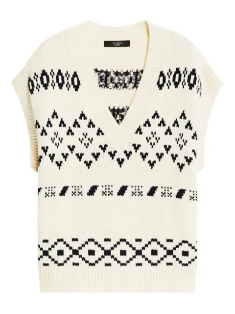 Weekend Max Mara fair isle-knit V-neck vest