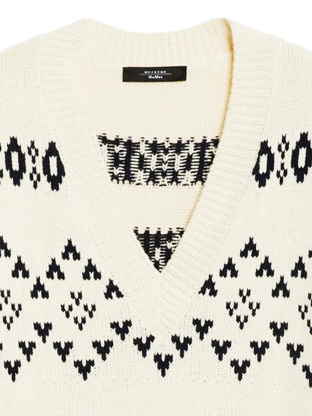 Weekend Max Mara débardeur en maille fair isle à col v | Débardeurs | Image 2