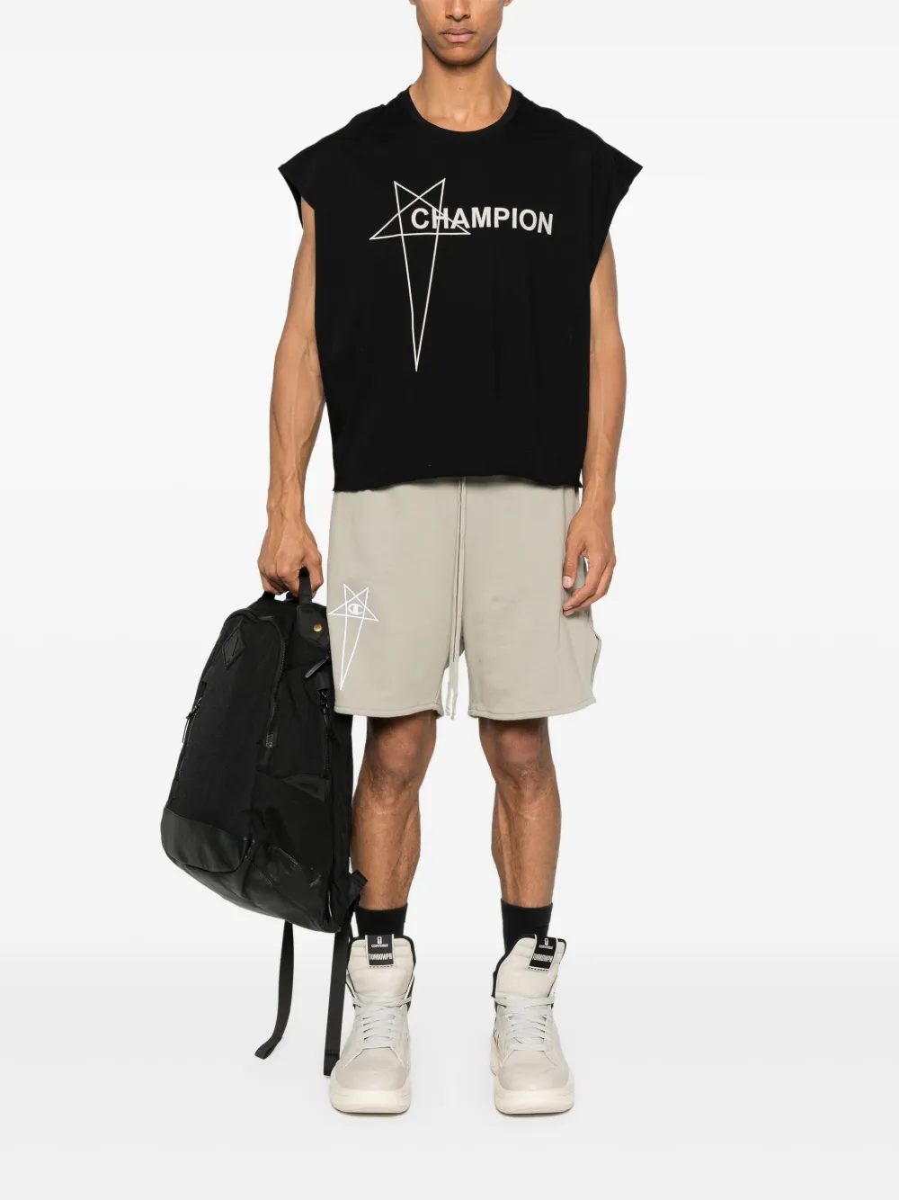 Rick Owens X Champion x Champions T-shirt - Zwart