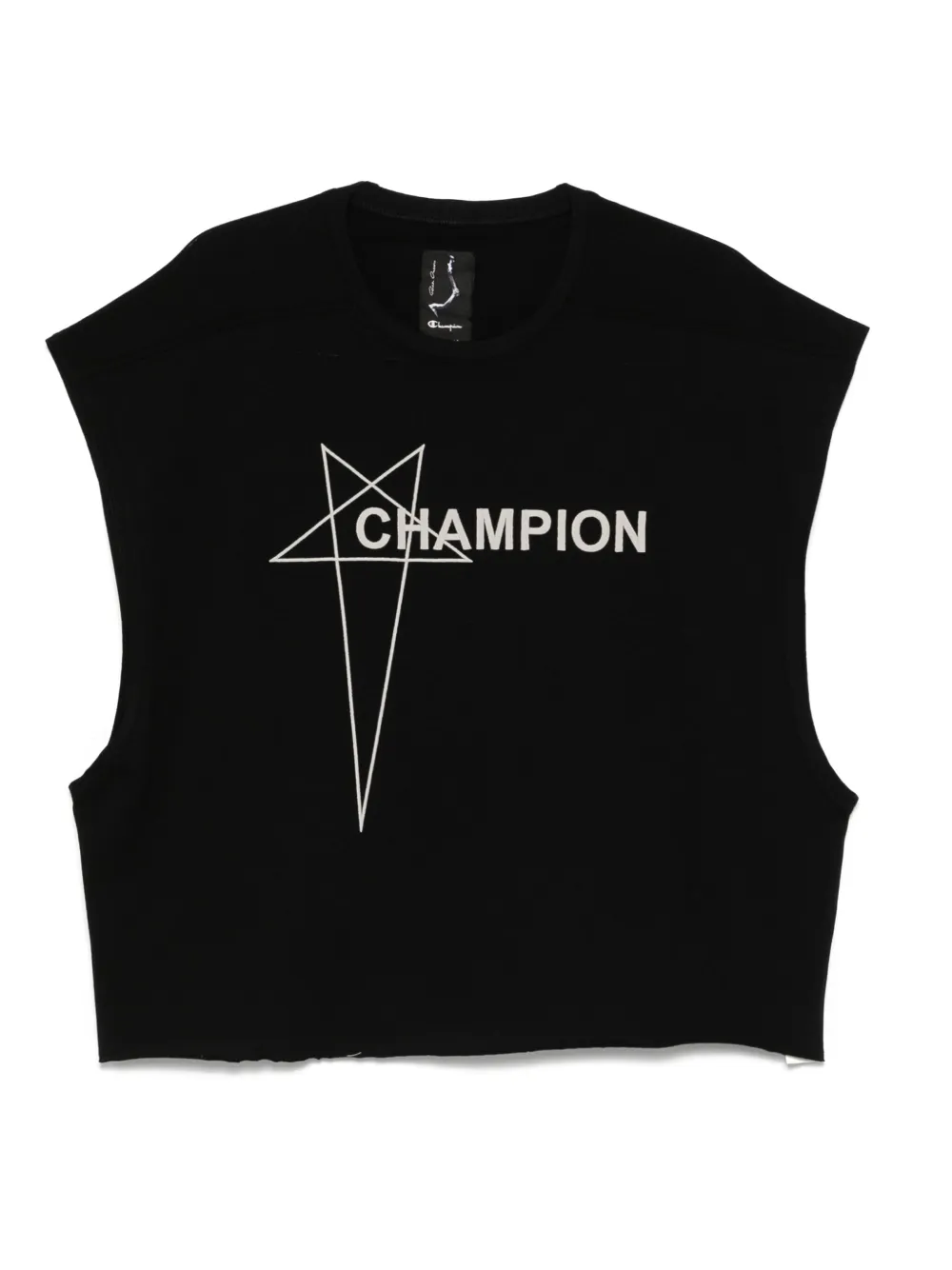 Rick Owens X Champion logo-print T-shirt | Black | Image 1