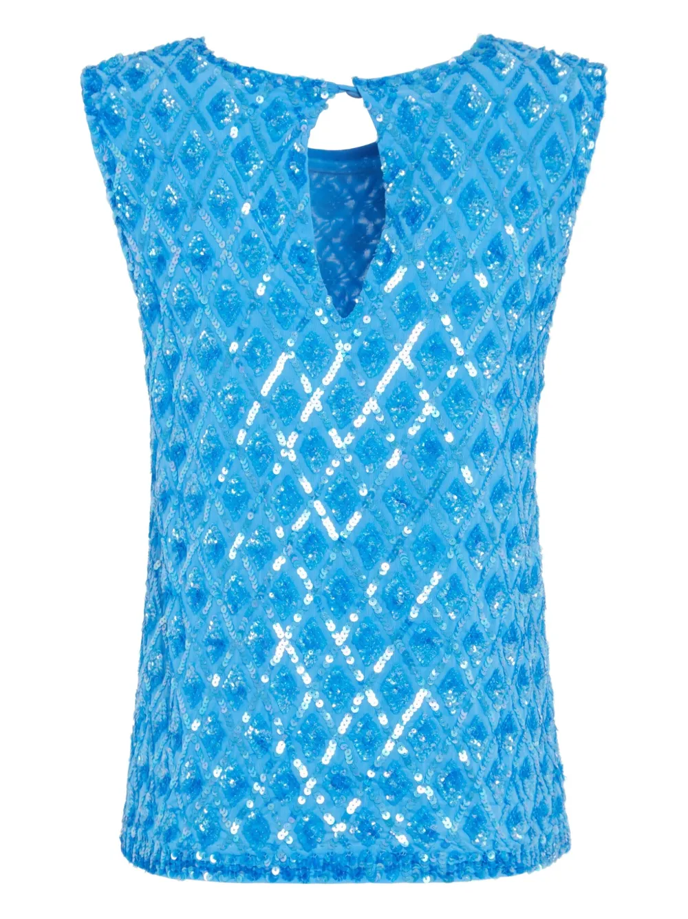 P.A.R.O.S.H. Top verfraaid met pailletten Blauw