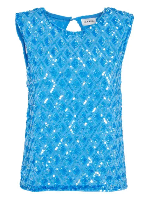 P.A.R.O.S.H. sequin-embellished sleeveless top