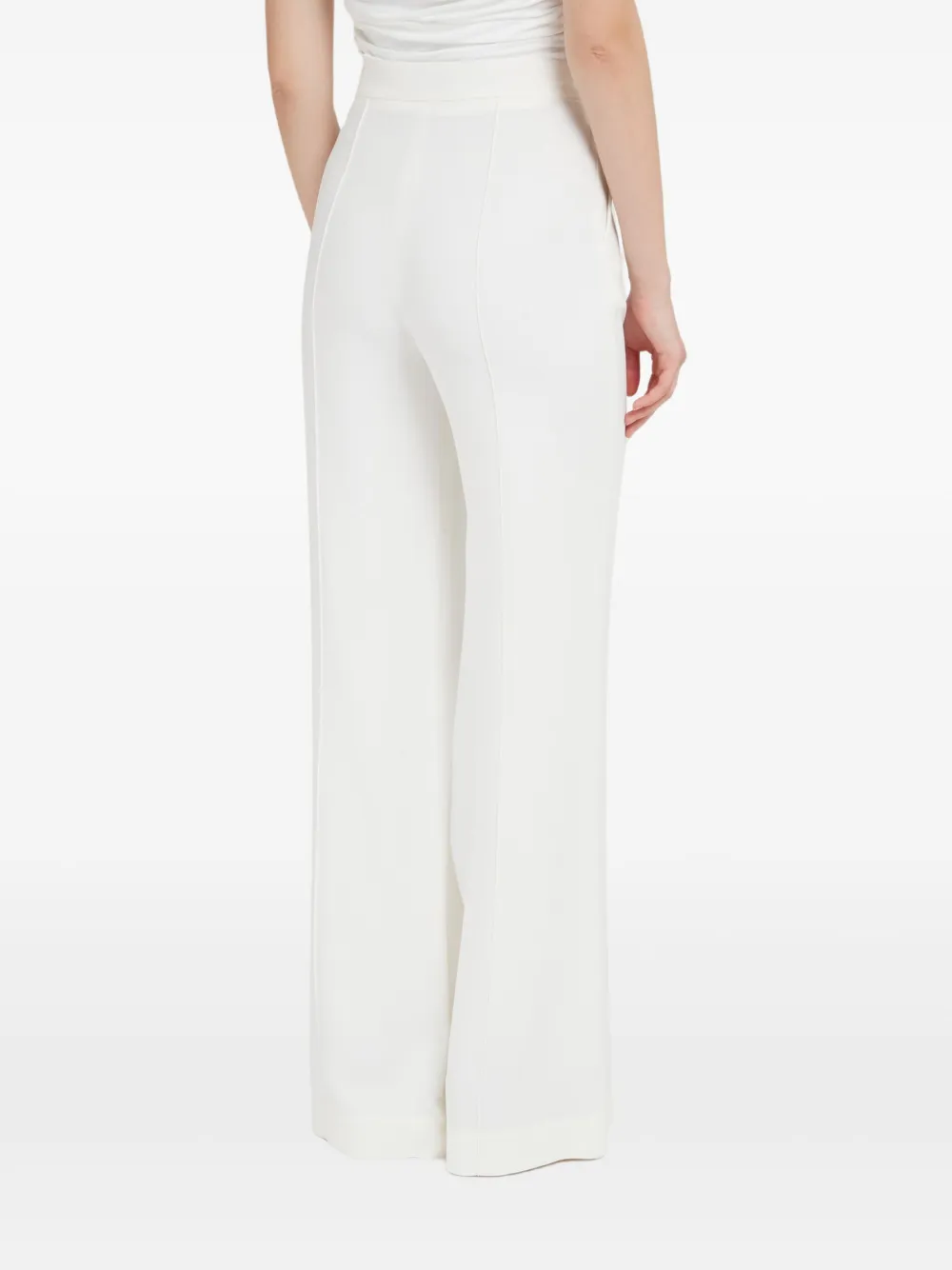 Elie Saab flared-leg trousers Beige