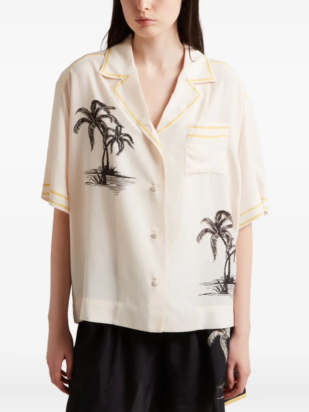 ZIMMERMANN Blouse met print Beige