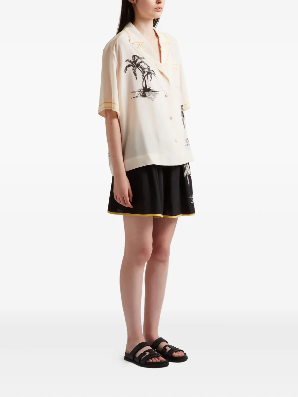 ZIMMERMANN Blouse met print Beige