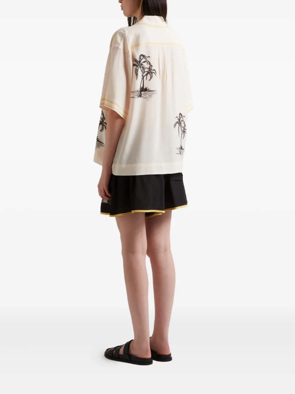 ZIMMERMANN Blouse met print Beige