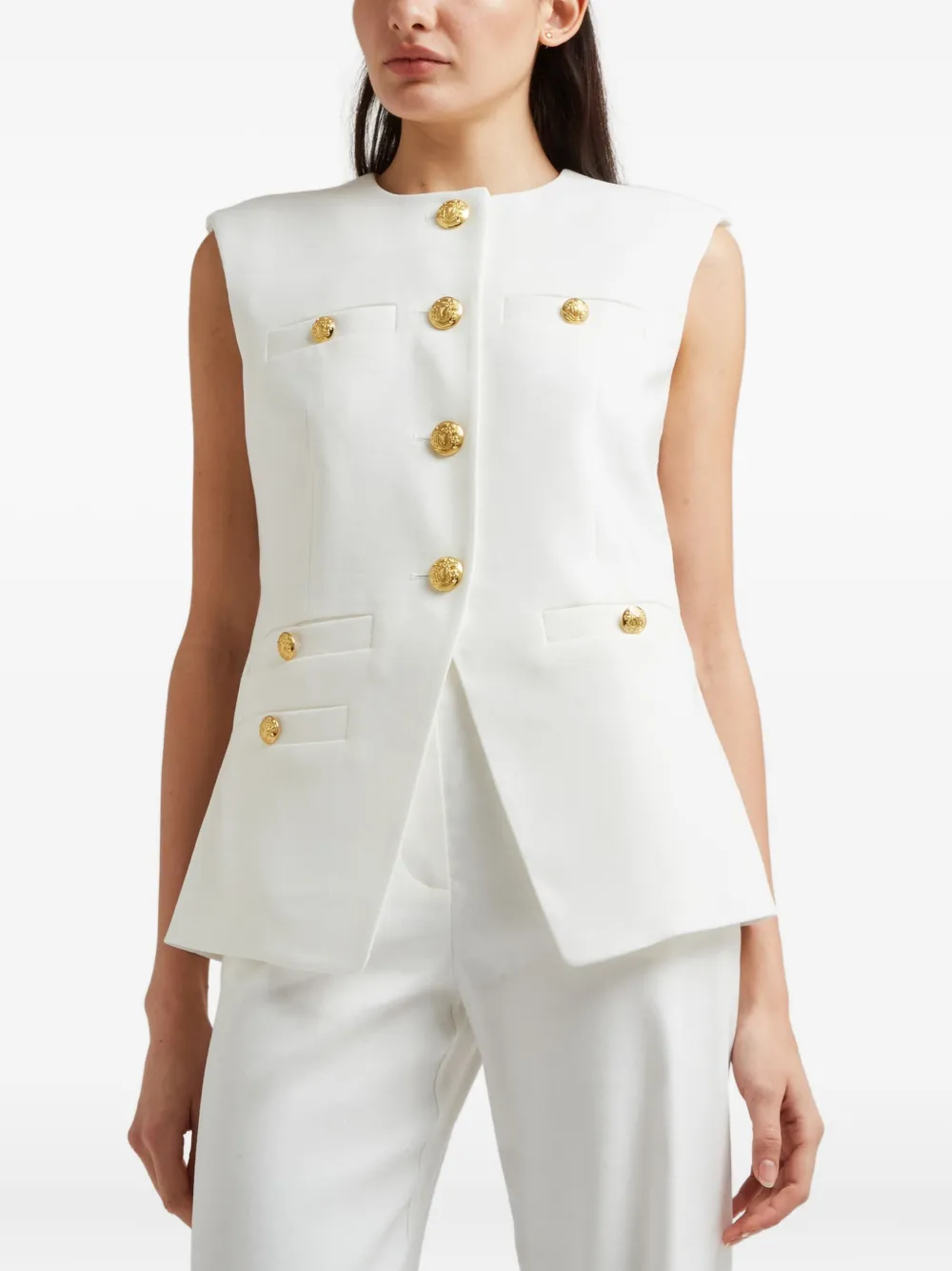 button-fastening gilet