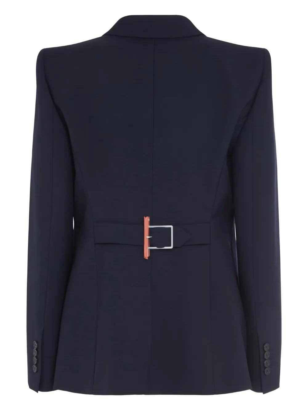 Alexander McQueen Blazer met enkele rij knopen Blauw