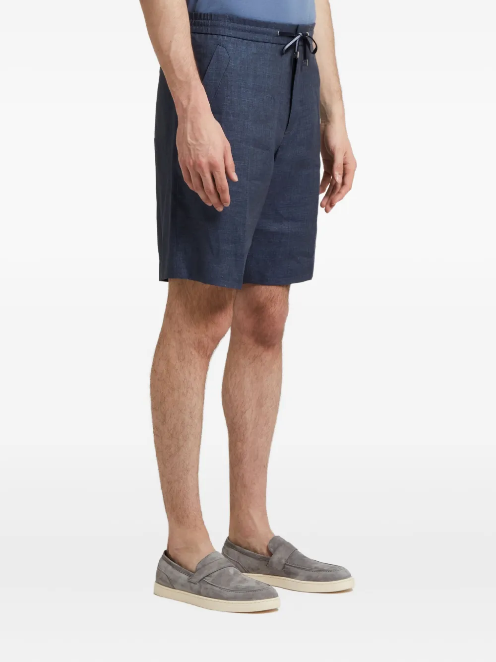 Brett Johnson drawstring linen shorts | Deck Shorts | Image 2