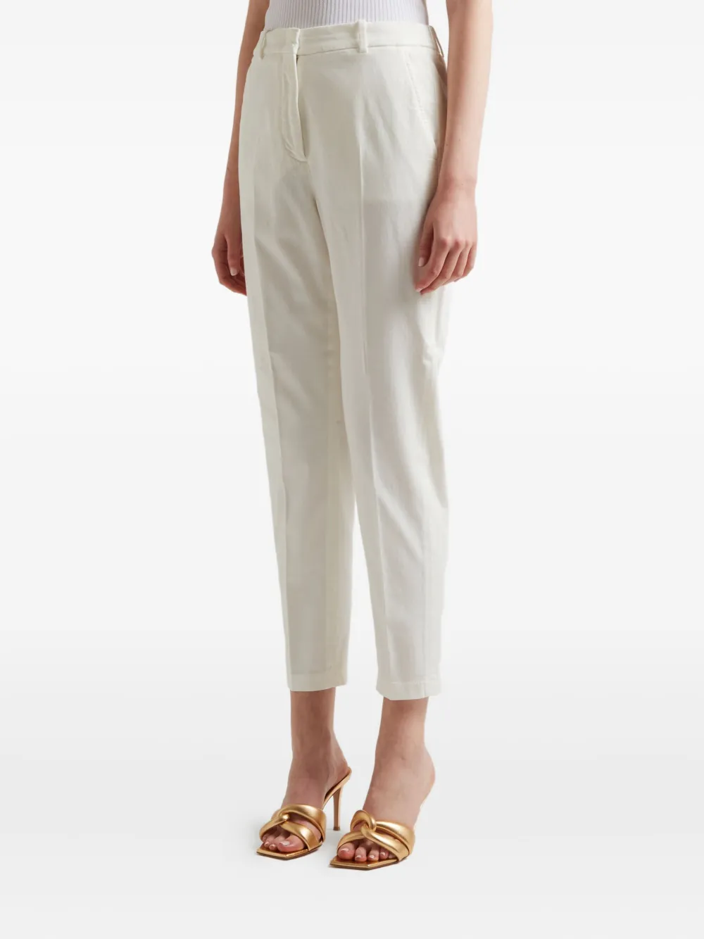 Incotex Elastic-waist Trousers In White