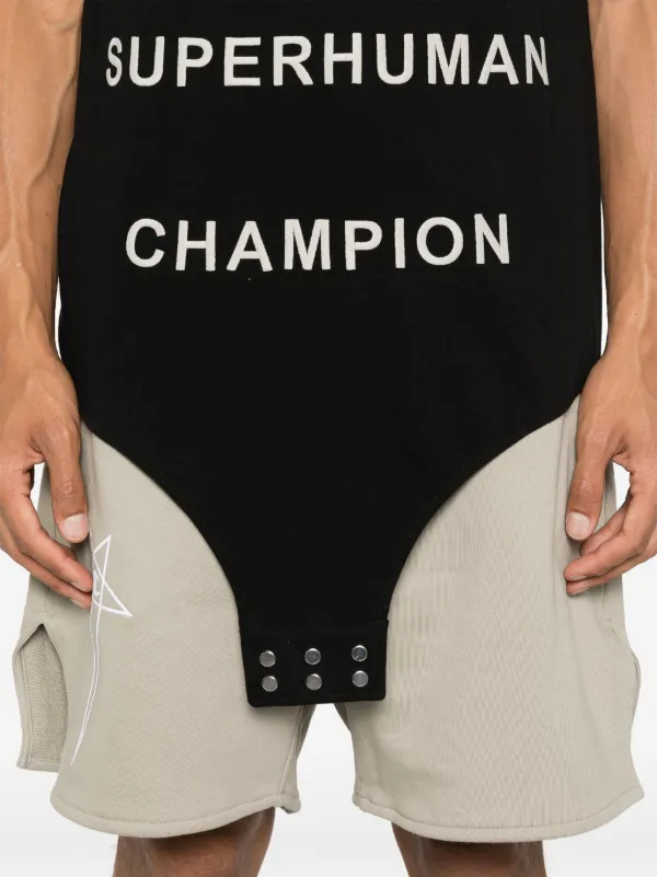 Rick Owens X Champion スローガン タンクトップ | ブラック | FARFETCH JP Rick Owens X Champion スローガン タンクトップ | ブラック | FARFETCH JP
