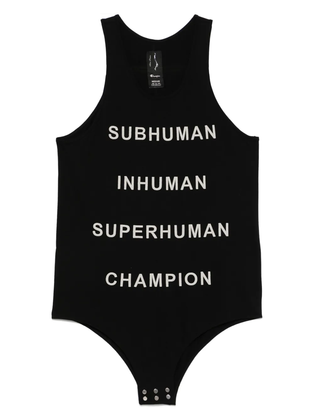 Rick Owens X Champion slogan-print vest | Black | Image 1