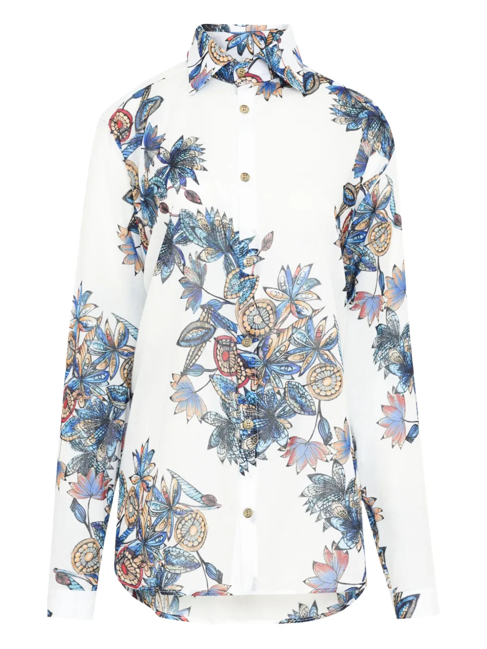 Amir Slama chemise à fleurs | blanc | Image 1