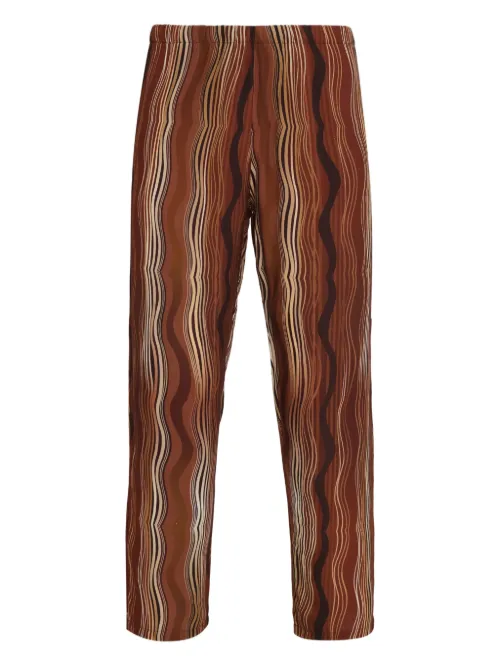Pantalon à motif ondulé - Amir Slama - Modalova