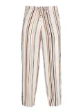 Amir Slama striped drawstring trousers - White
