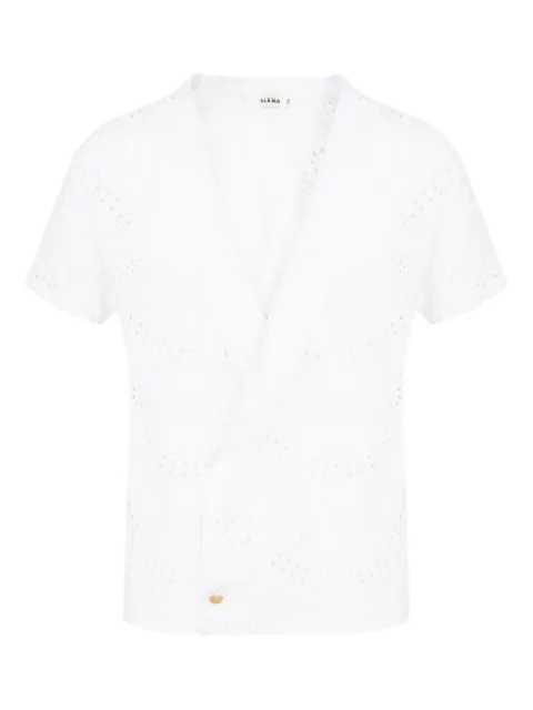 Amir Slama broderie-anglaise shirt
