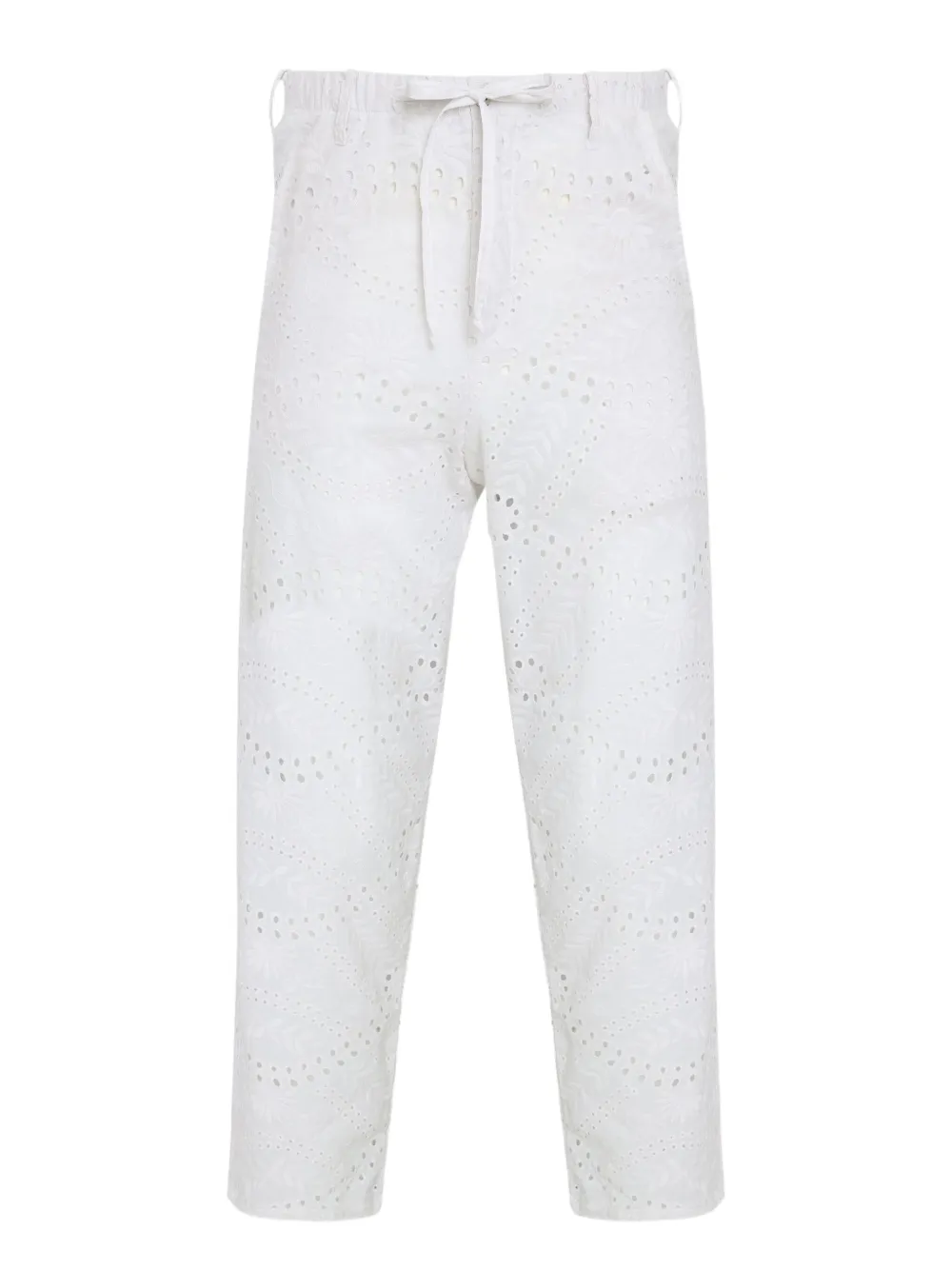 Amir Slama broderie-anglaise drawstring trousers | White | Image 1