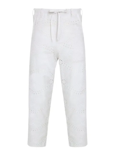 Amir Slama broderie-anglaise drawstring trousers