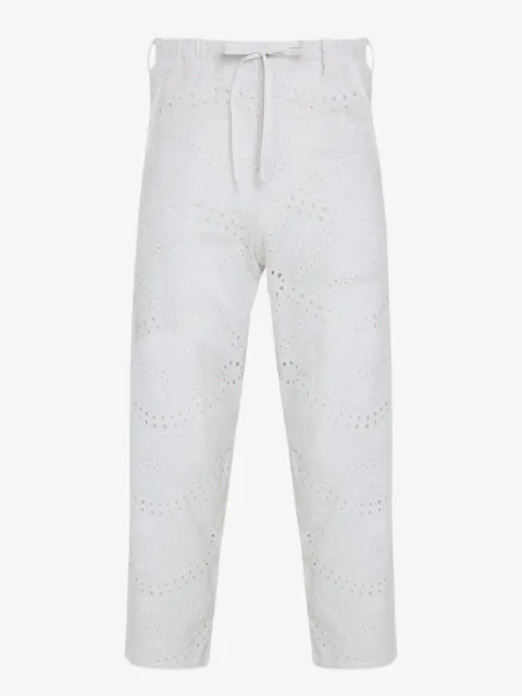 Amir Slama broderie-anglaise drawstring trousers