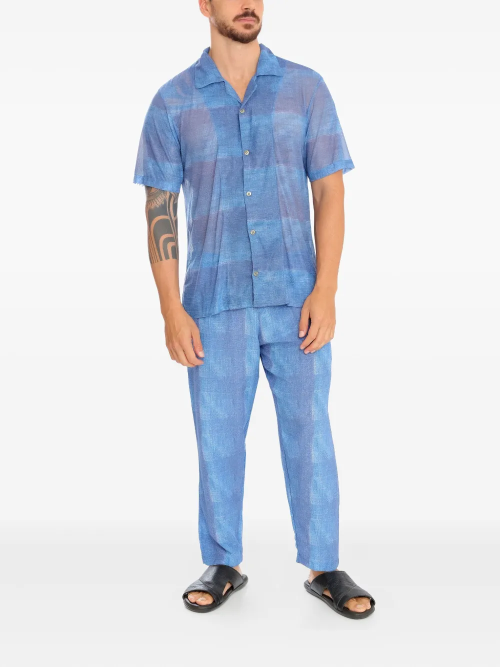 Amir Slama check-pattern short-sleeve shirt | Image 2