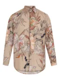 Amir Slama floral-print shirt - Brown