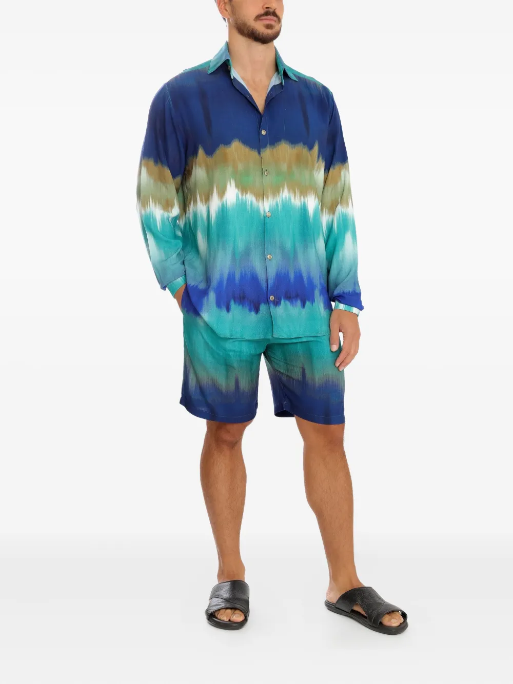 Amir Slama tie dye-print shorts | Bermuda Shorts | Image 2
