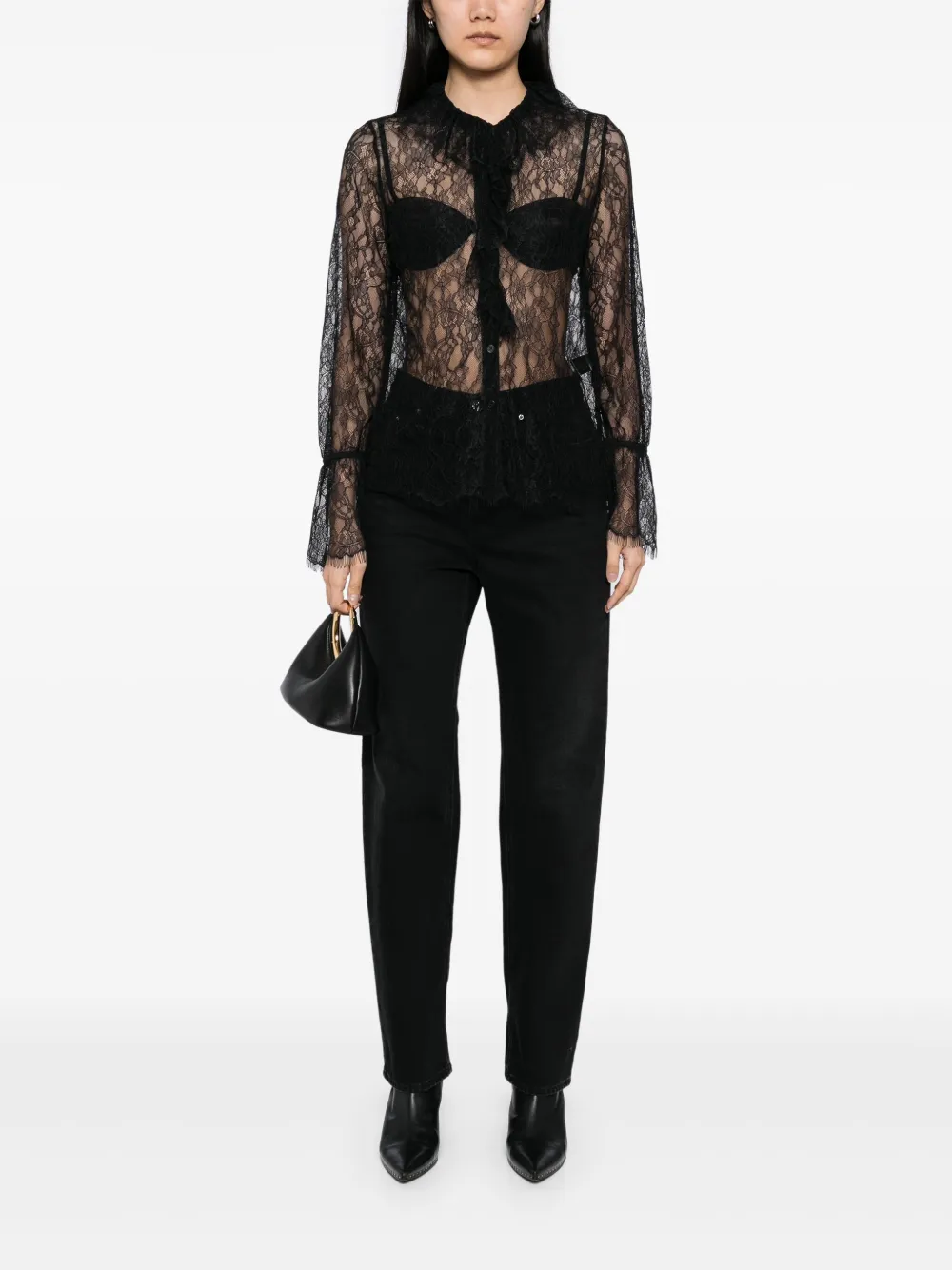 Nili Lotan Cecily top - Zwart