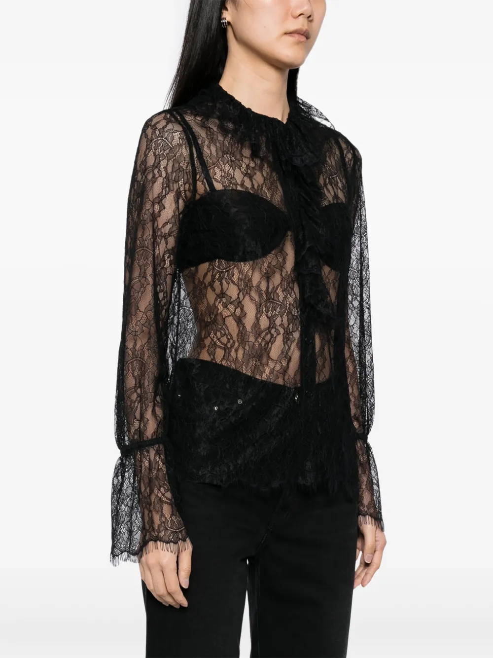 Nili Lotan Cecily top Zwart
