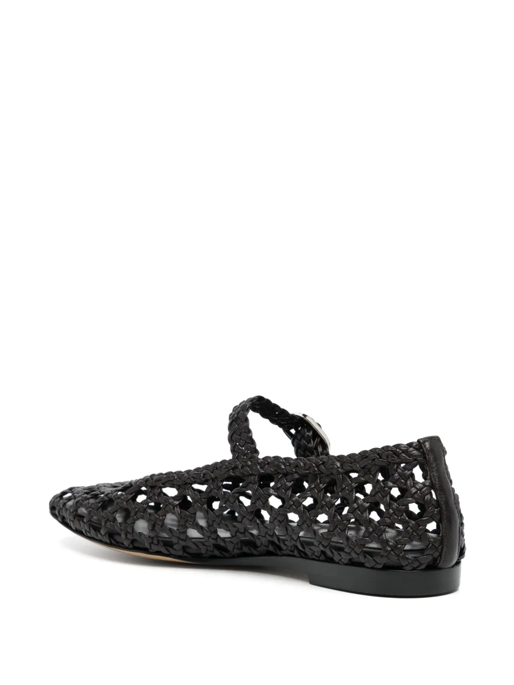 LE MONDE BERYL LEATHER BALLERINA FLATS 